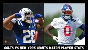 New york giants vs colts match player stats: Analyzing Player Performances