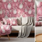 Decoration pink chinchilla pattern tw2gte: From Fabric to Furniture