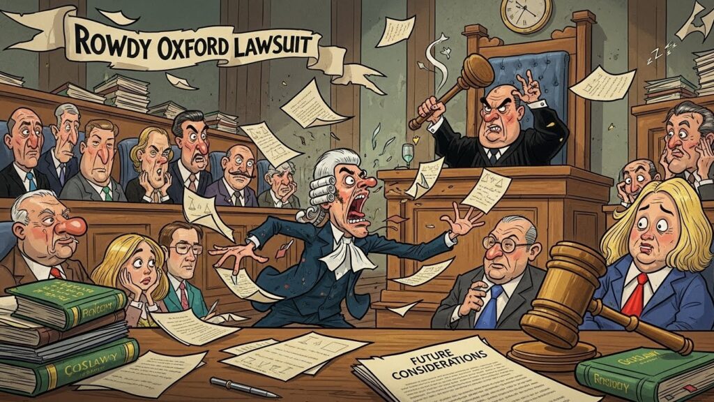 Rowdy Oxford Lawsuit: Legal Insights and Future Considerations