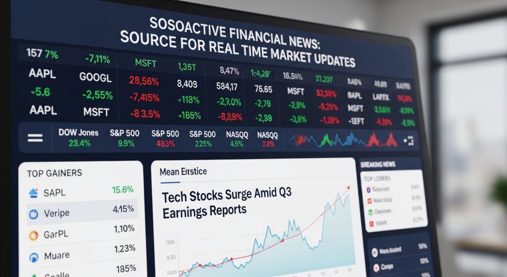 Sosoactive Financial News: Source for Real Time Market Updates